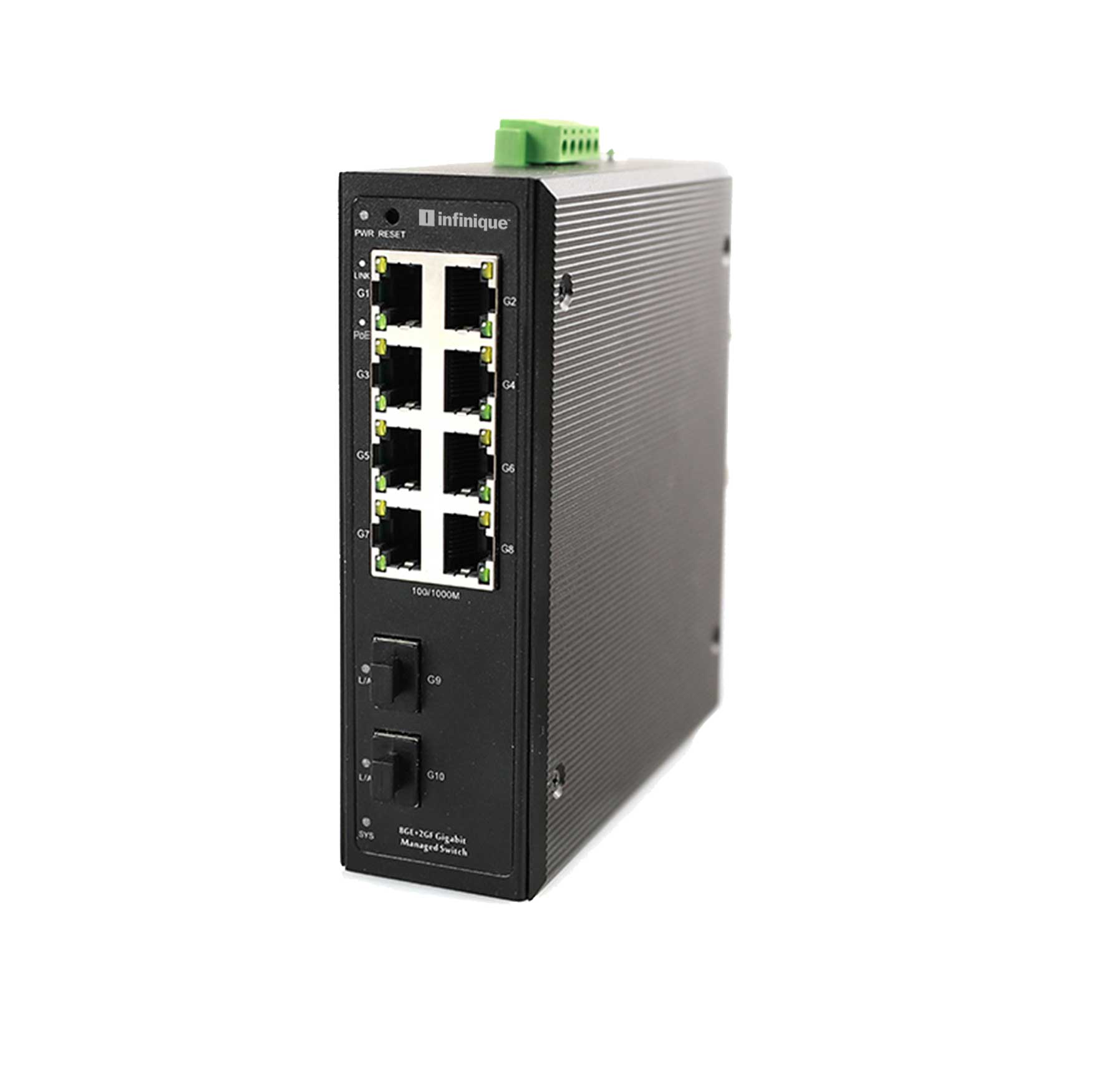 Infinique Industrial Managed Switch 10 Ports 